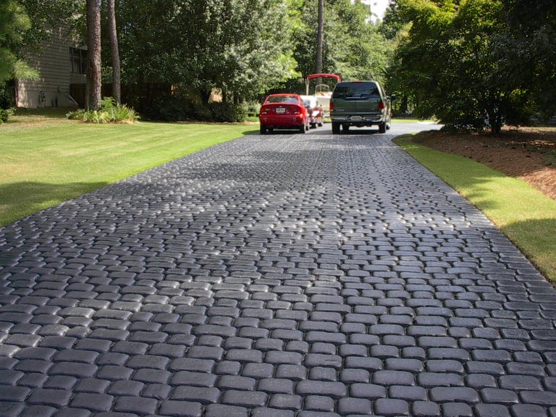 Đường lái xe bê tông áp khuôn lạ mắt 