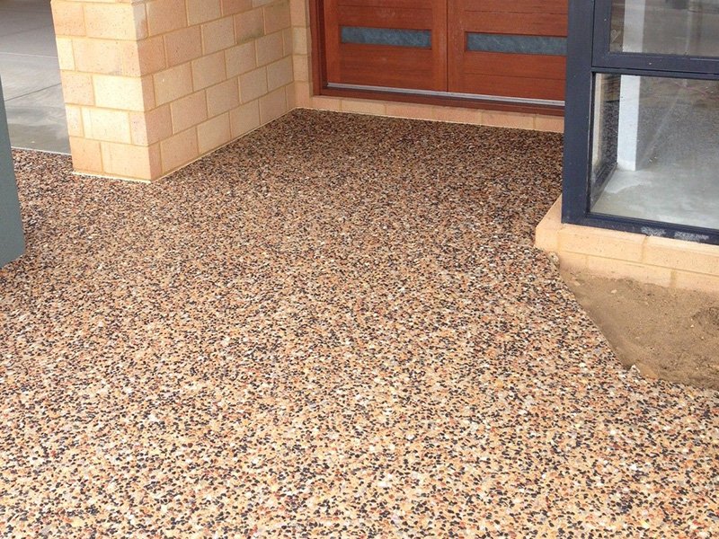 Sàn đá rửa ứng dụng trong ngoại thất nhà