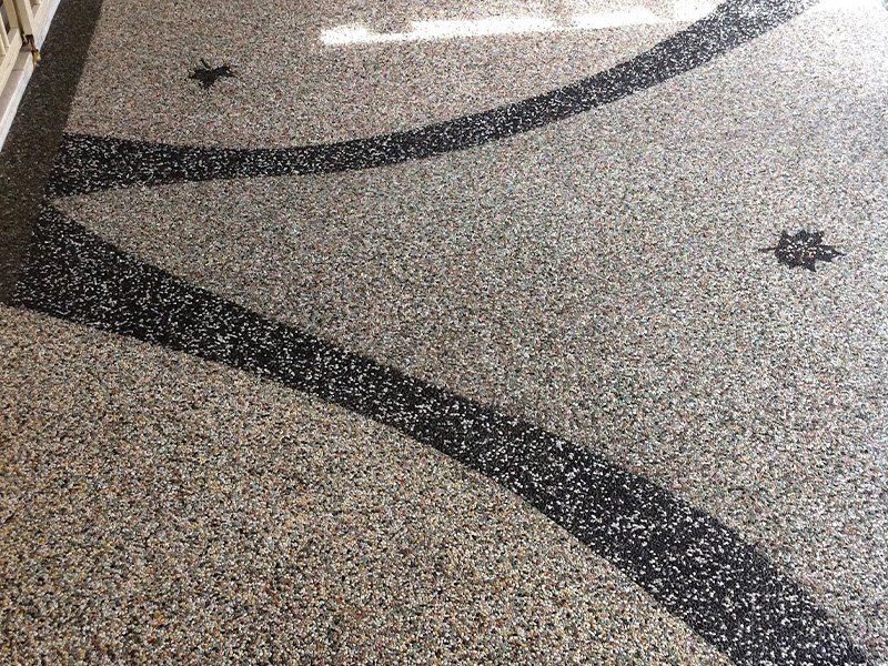 Sân đá rửa với thiết kế độc lạ mắt