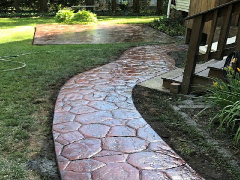 Ứng dụng bê tông áp khuôn trong ngoại thất nhà