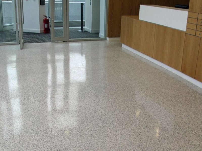 Ứng dụng terrazzo trong dự án trung tâm thương mại