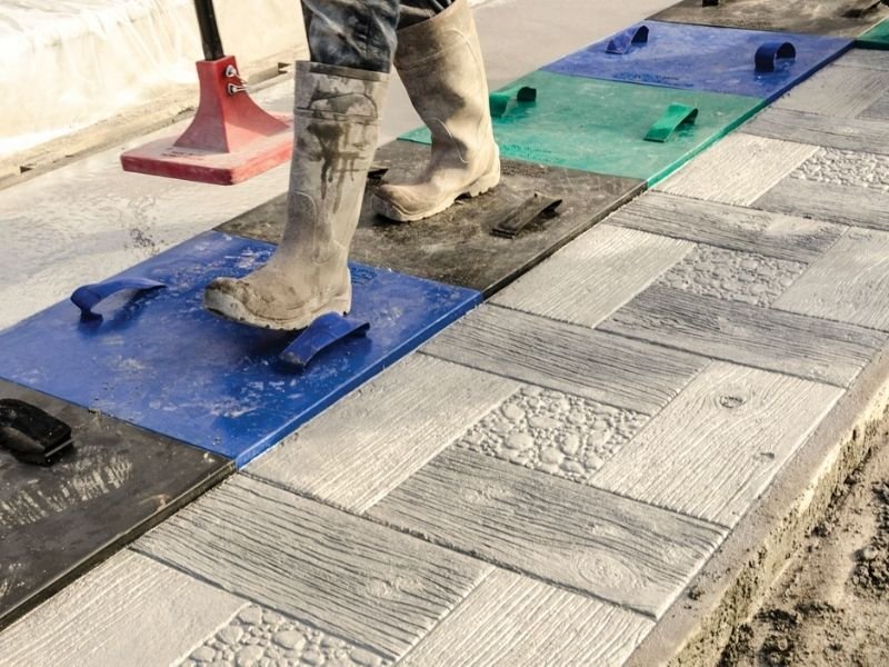 các mẫu bê tông áp khuôn