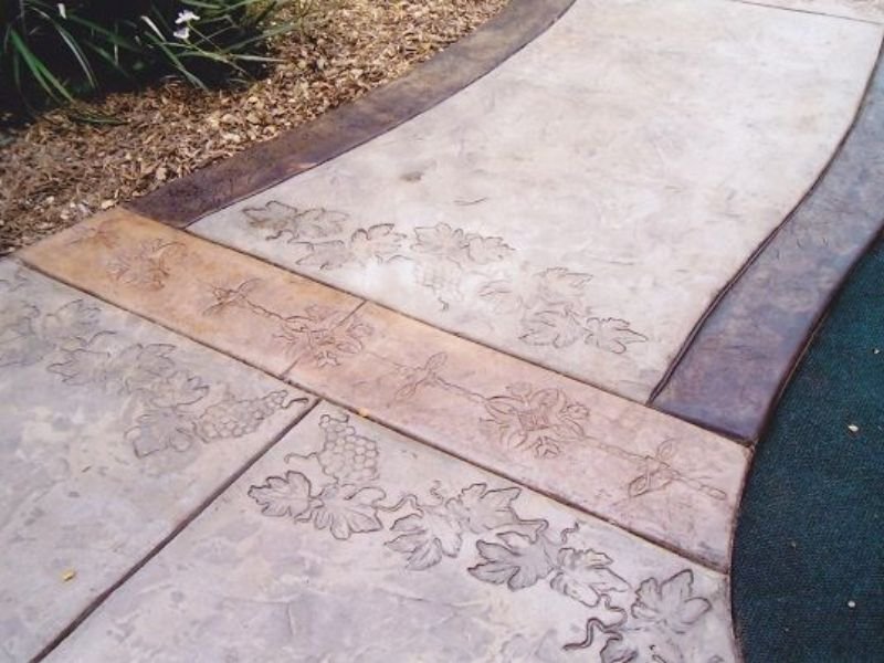 các mẫu bê tông áp khuôn