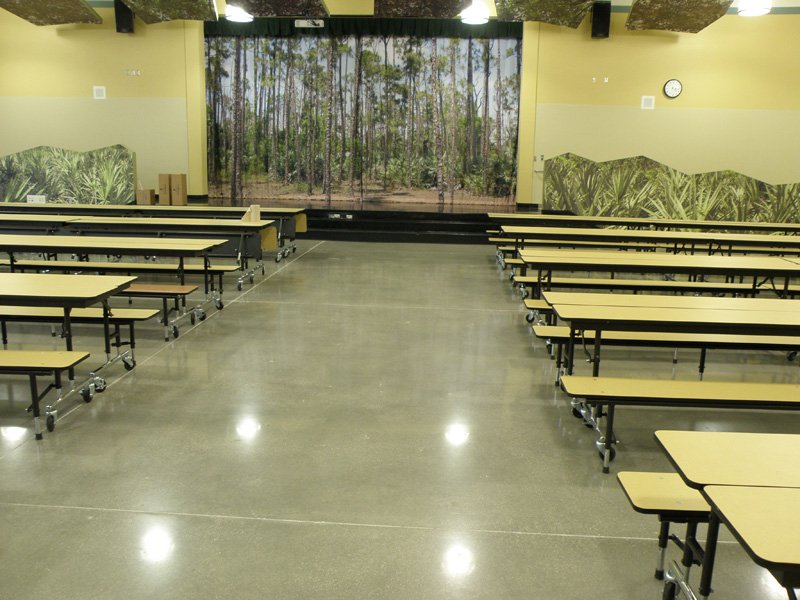 ứng dụng sàn bê tông mài