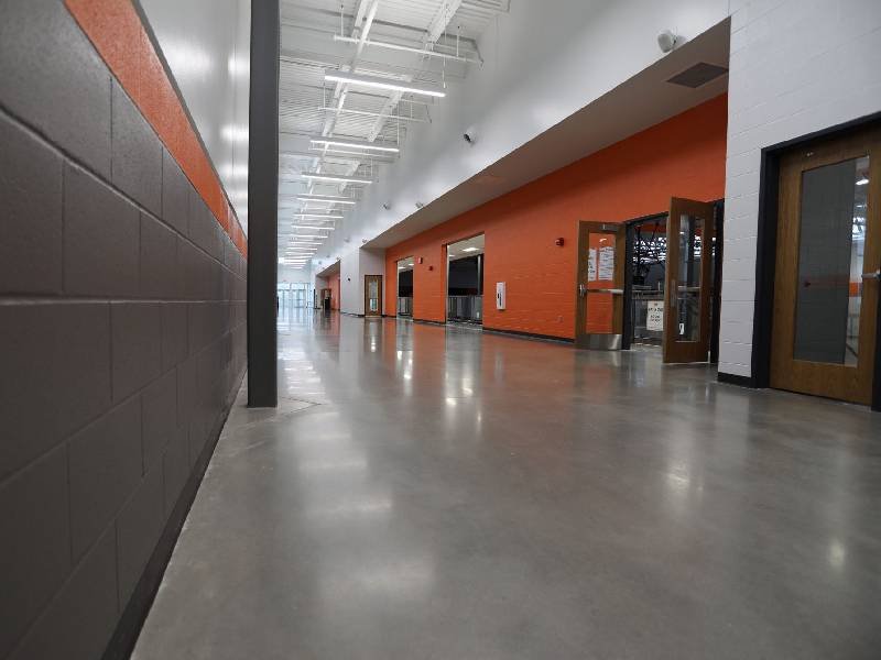 ứng dụng sàn bê tông mài