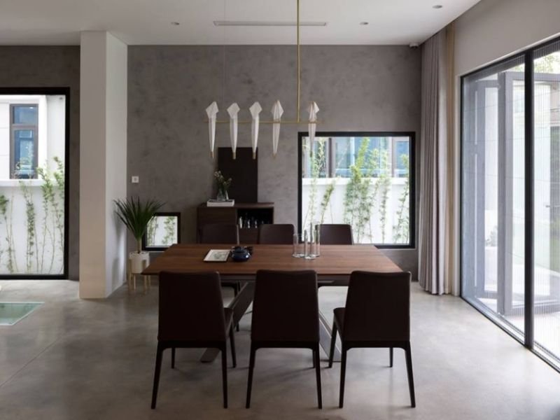 ứng dụng sàn bê tông mài