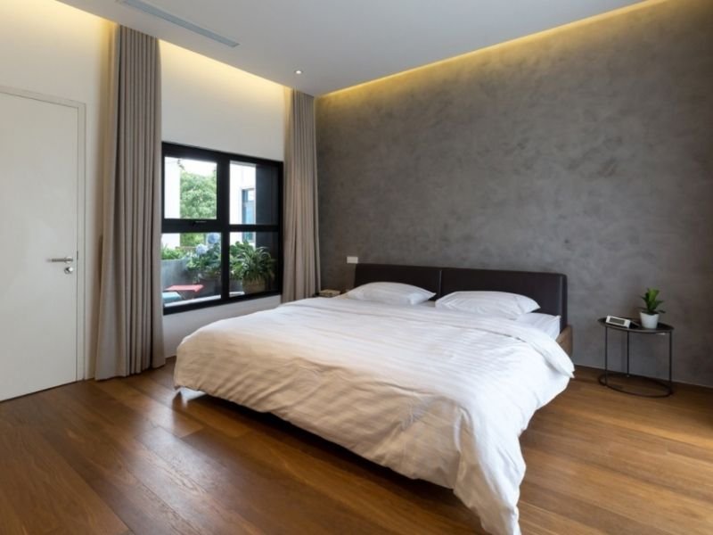 ứng dụng của tường hiệu ứng bê tông