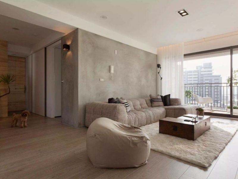 ứng dụng của tường hiệu ứng bê tông