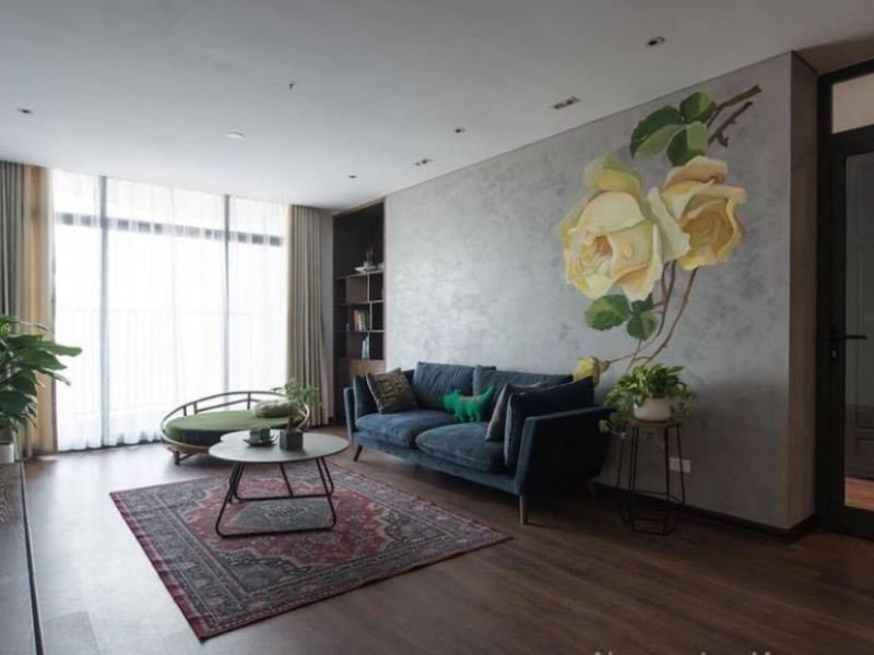 ứng dụng của tường hiệu ứng bê tông