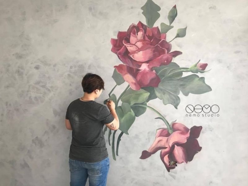 ứng dụng của tường hiệu ứng bê tông