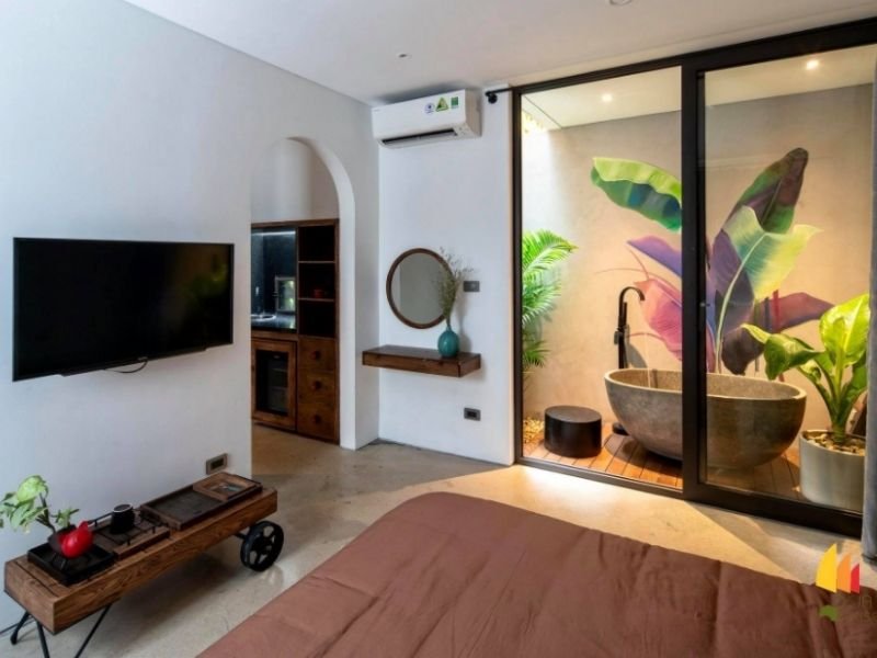 ứng dụng của tường hiệu ứng bê tông