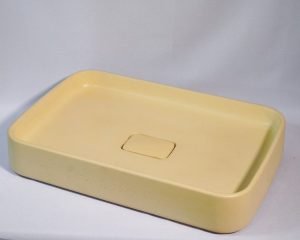 Lavabo, chậu rửa bê tông chữ nhật cao 95mm