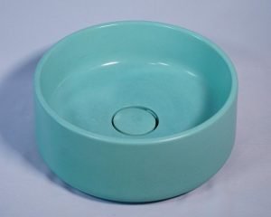 Lavabo, chậu rửa bê tông tròn cao 125mm