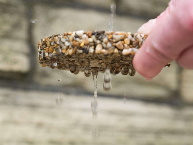 Sỏi polymer cho phép nước thoát qua bề mặt (Ảnh sưu tầm)